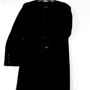 TALBOTS, Women's Black, Wool Blend, Long Line, Cocktail Jacket, size 2